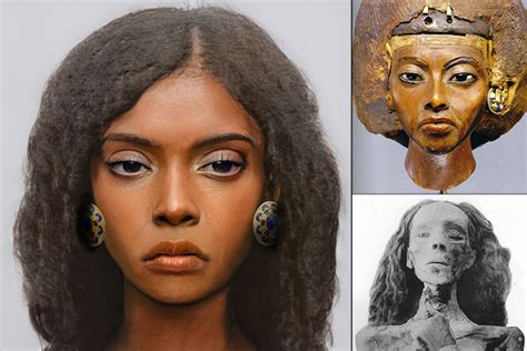 Egyptian Queen Tiye using Statue, Mummy, Artbreeder, Photoshop : r/ColorizedStatues