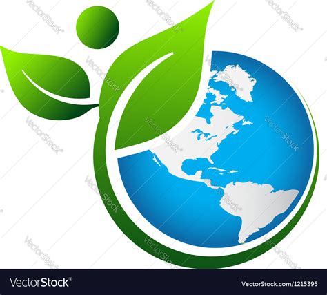 Green Earth logo Royalty Free Vector Image - VectorStock