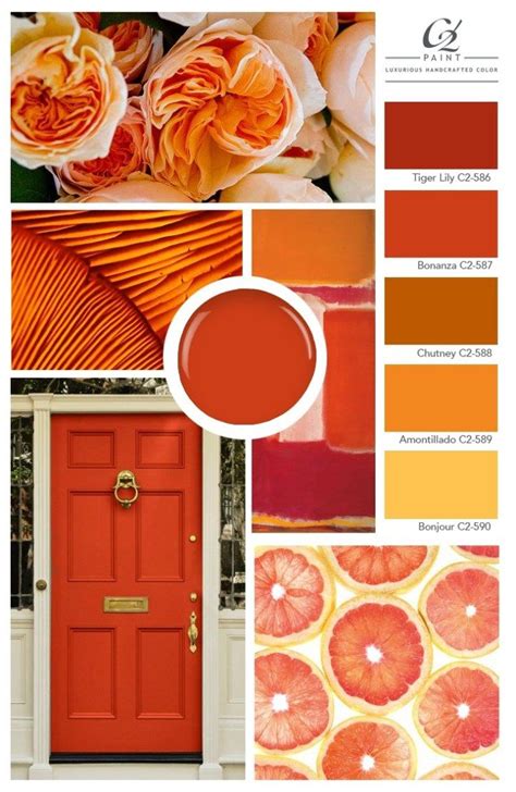 c2_moodboard_orange | C2 paint colors, Orange paint colors, Mood board design