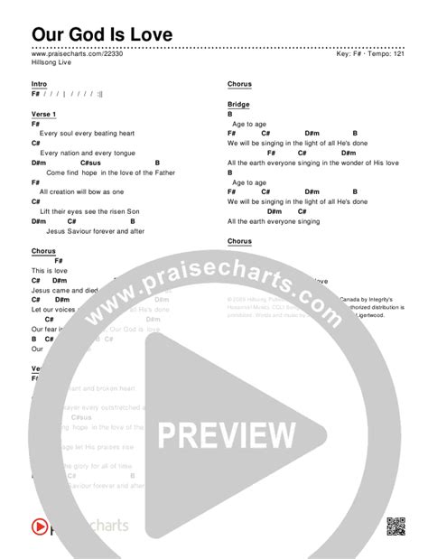 Our God Is Love (Choral) Chords (Hillsong Worship) - PraiseCharts