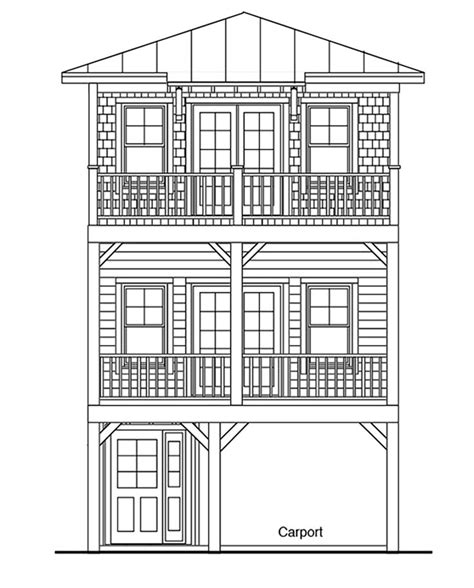 Elevated, Piling and Stilt House Plans Archives | Beach cottage decor ...