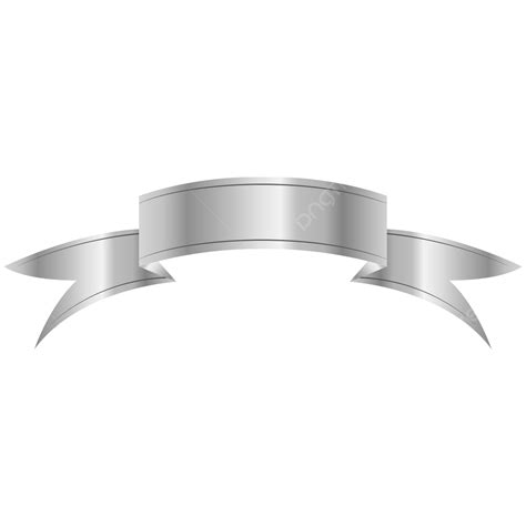 Silver Ribbon Banner Vector Hd Images, Silver Colour Ribbon Banner Vector, Silver Colour Ribbon ...