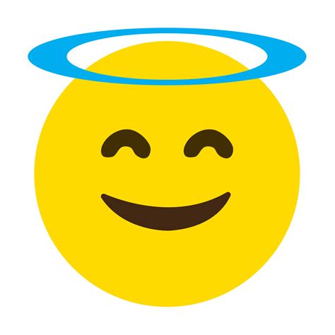 Blessed smiley face emoji vector expression 6828462 Vector Art at Vecteezy