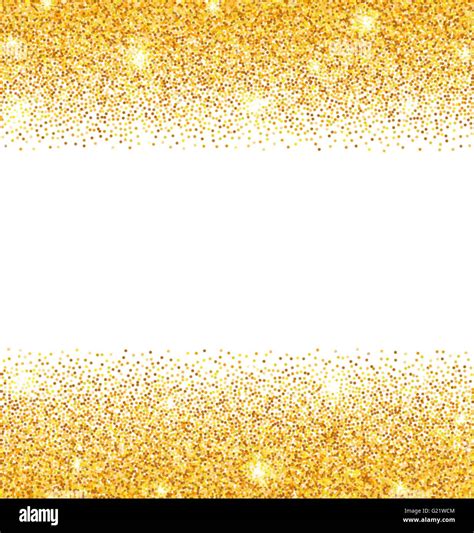 Abstract Golden Sparkles on White Background. Gold Glitter Dust Stock ...