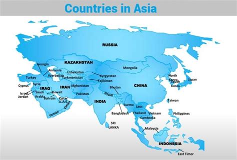 List of Countries in Asia [Updated] - Guru On Time