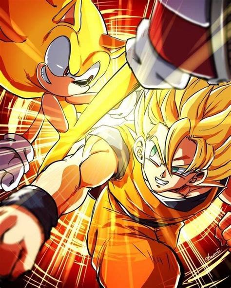 Sonic vs Goku fanart | Fandom