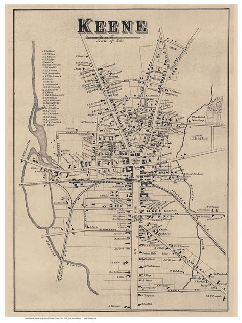 Cheshire County MA Single Map Reprints