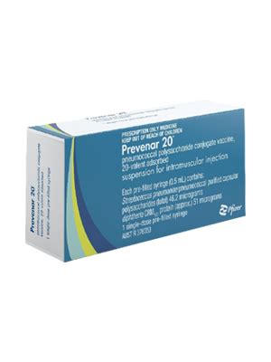 PREVENAR 20® Conjugate Vaccine, Pre-Filled Syringe (0.5 ml) - Each