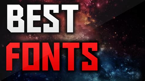 Best FREE Fonts to Use for YouTube 2016! (for Banners/Headers/Logos ...