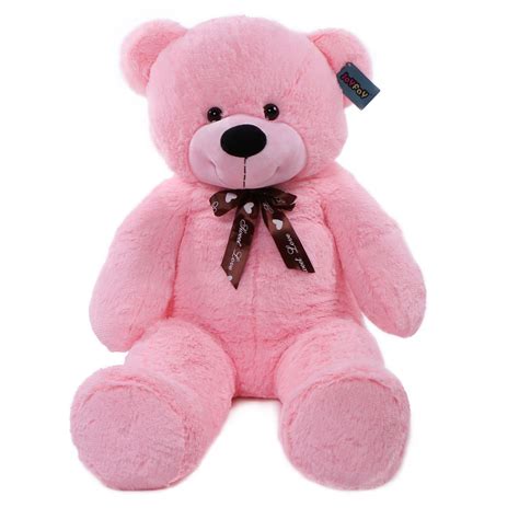 Joyfay 39" 100cm Pink Giant Teddy Bear Soft Stuffed Plush Toy Christmas ...