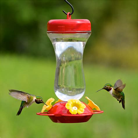 Perky-Pet Top Fill Glass Yellow Flower Hummingbird Feeder