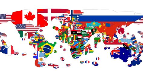 Here's another EEZ map of the world but with FLAGS instead of color ...