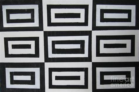 Black-White Rectangles Painting by Tyrone Jones - Fine Art America