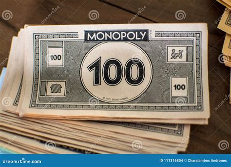 Monopoly Dollar Bill For Children`s Toys Stock Photography ...