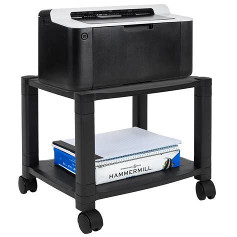 Mount-It! Height Adjustable Printer Stand With Wheels | MI-7854A - Walmart.com - Walmart.com