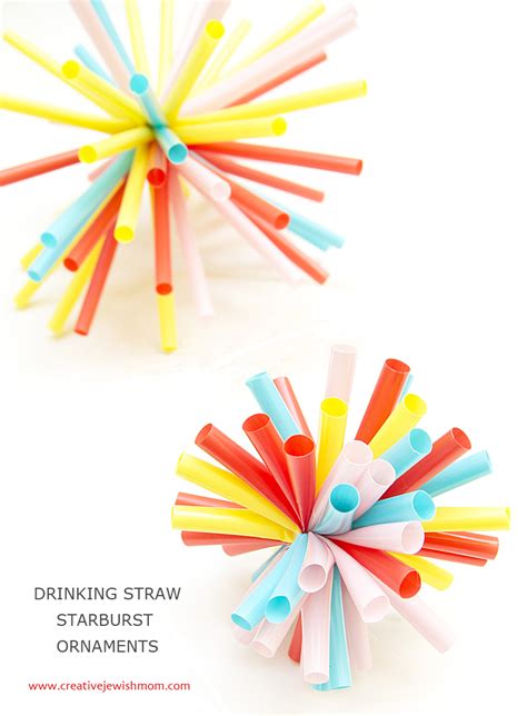 Quick Drinking Straw Starburst Ornaments, Perfect For So Many ...