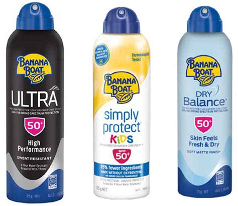 ‘Banana Boat’ Sunscreen Sprays SPF 50+ | The National Tribune