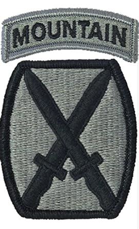 Amazon.com: 10th Mountain Division ACU Patch with MOUNTAIN tab: Military Apparel Accessories ...