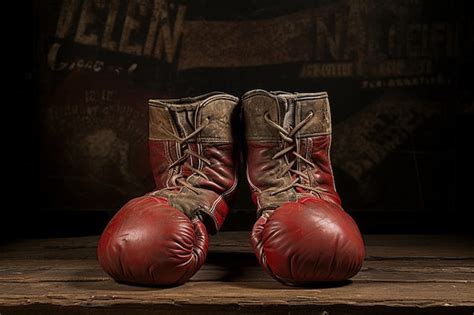 Premium AI Image | Vintage boxing gloves