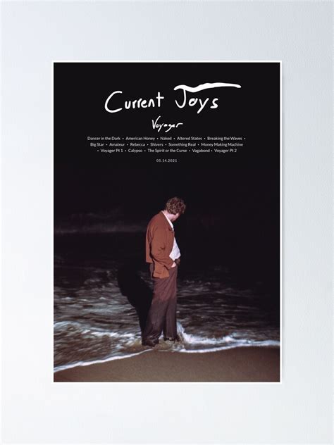 Poster « Current Joys - Voyager (2021) Affiche de couverture d'album de ...