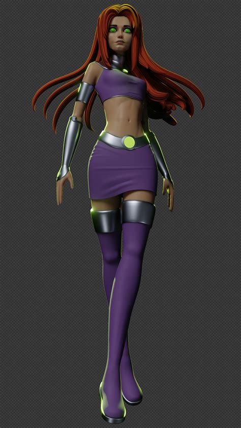 Starfire - Teen Titans fanart - Finished Projects - Blender Artists Community