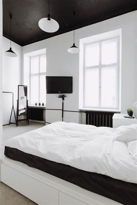 luxury minimalist black and white bedroom inspirations | White bedroom design, Luxurious ...