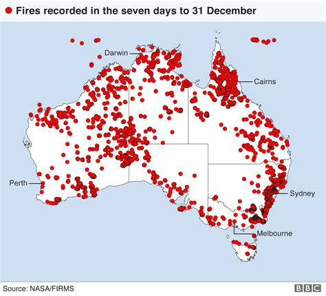 Australia fires: A visual guide to the bushfires and extreme heat - BBC News