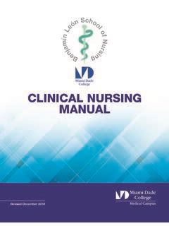 Clinical Nursing Manual - 2019 - Miami Dade College / clinical-nursing ...