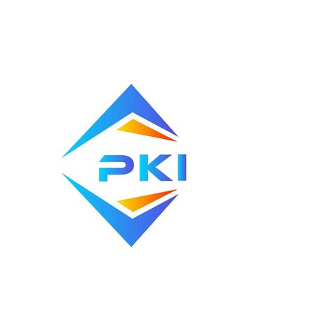 PKI abstract technology logo design on white background. PKI creative initials letter logo ...