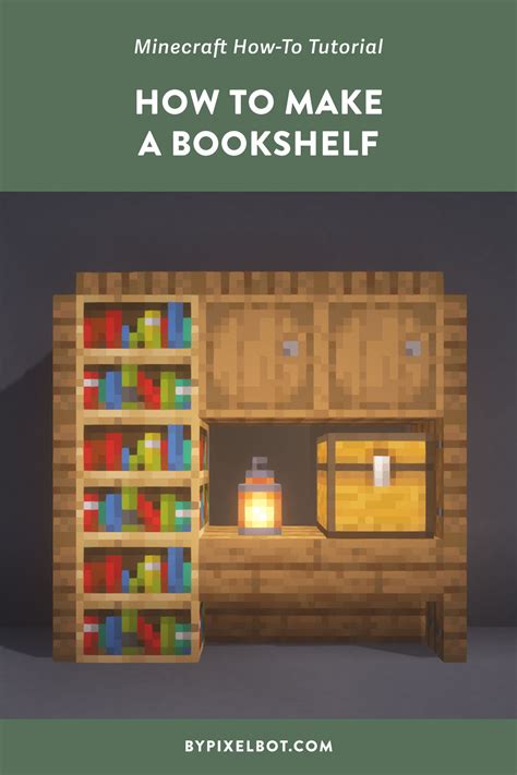 How to Make a Bookshelf in Minecraft (Easy Step-by-Step) — ByPixelbot