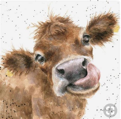 Pin by The Davenports on Good Pics | Cow painting, Cow art, Watercolor art