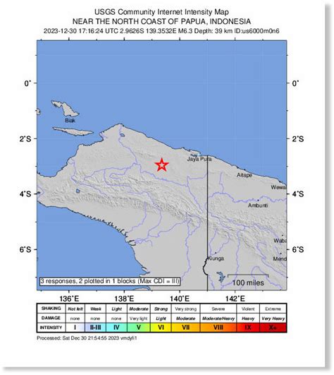 Magnitude 6.3 earthquake strikes Papua, Indonesia — Earth Changes ...