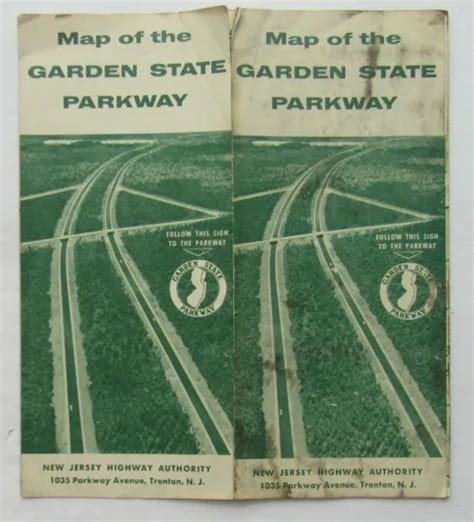TRAVEL BROCHURE / Map For The Garden State Parkway, New Jersey 60's $16.19 - PicClick
