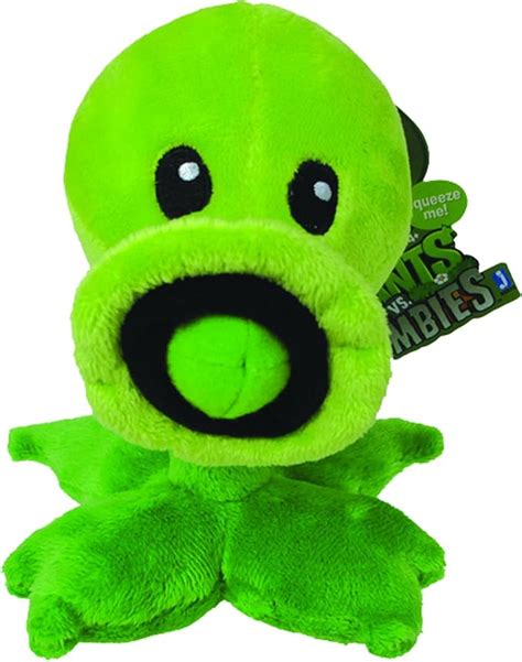 Plants vs Zombies 7-inch Peashooter Plush Toy: Amazon.co.uk: Toys & Games