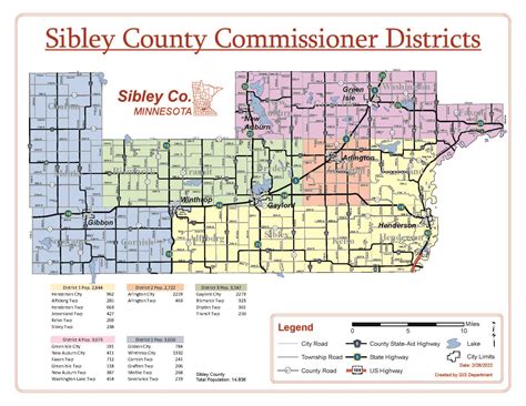 Commissioner District Map | Sibley County, MN