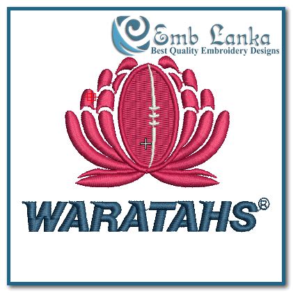 Waratahs Rugby Logo Embroidery Design - Emblanka
