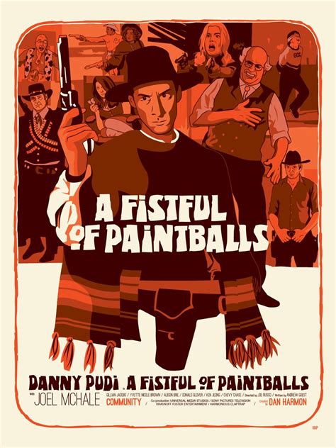 Paintball Movie Poster | Community episodes, Community show, Community art