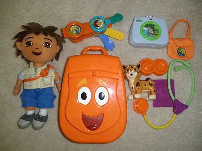 Go Diego Go lot including Rescue Pack, Click, Diego plush and rescue ...