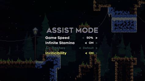 Game accessibility guidelines | Celeste assist mode