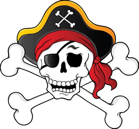 Pirate Skull And Crossbones Clipart - Png Download - Full Size Clipart (#424652) - PinClipart