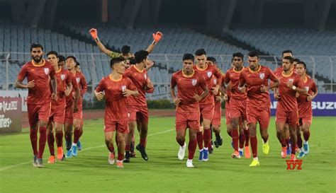 Kolkata: FIFA World Cup Qatar 2022 Qualifier - India practice session # ...