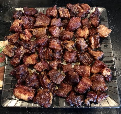 Smoked pork belly burnt ends : r/meat