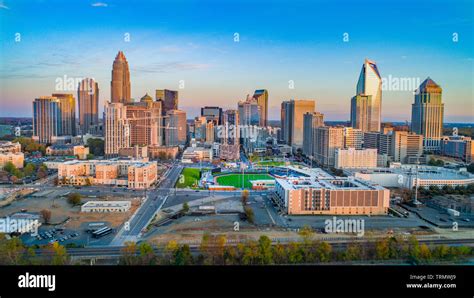 Charlotte, North Carolina, USA Drone Skyline Aerial Stock Photo - Alamy