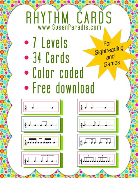 Party At The Piano: Rhythm Cards