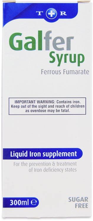 Galfer Syrup Liquid Iron Supplement 300ml | medino