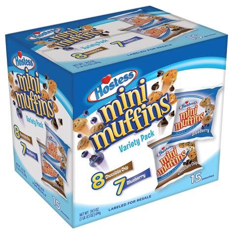 Hostess Mini Muffins, Variety Pack (15 ct.) - Sam's Club | Hostess mini ...