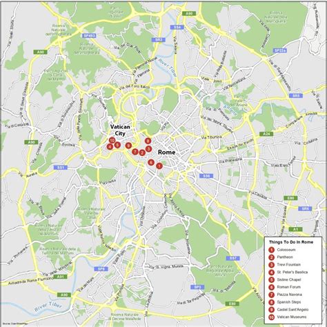 Rome Map, Italy - GIS Geography