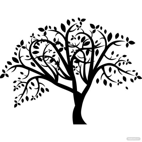 Plantilla De árbol Genealógico Archivo SVG/png/dxf Árbol