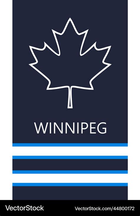 Winnipeg jets ice hockey team uniform colors Vector Image