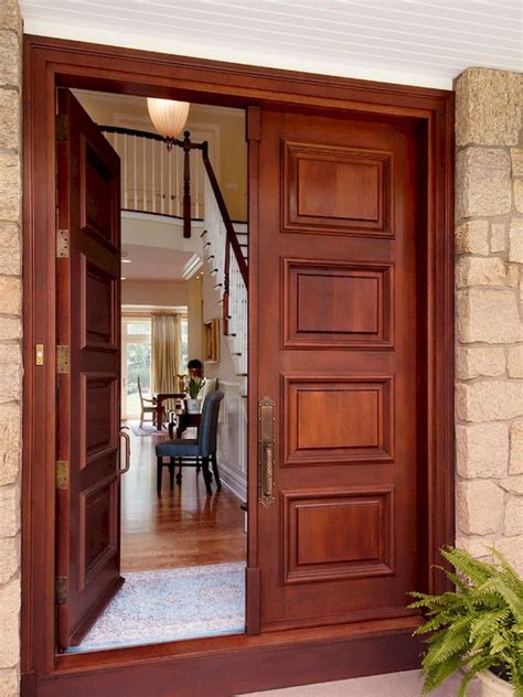 51+ Marvelous Traditional Front Door Design Ideas | Main entrance door design, Double door ...